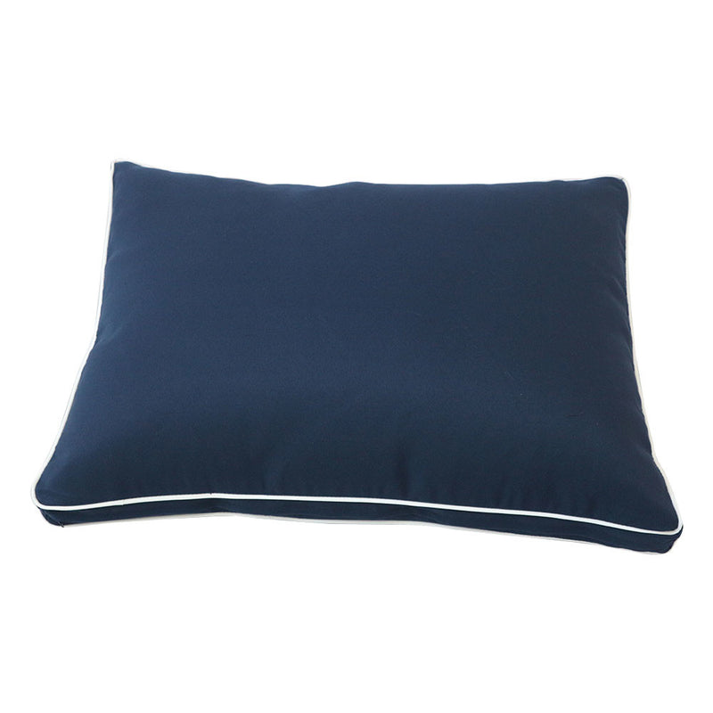 Style1 Crib Size 5PC Contrast Pipe Trim Outdoor Daybed Mattress Cushion Bolster Pillow Complete Set AD101