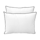 Style1 Crib Size 5PC Contrast Pipe Trim Outdoor Daybed Mattress Cushion Bolster Pillow Complete Set AD106