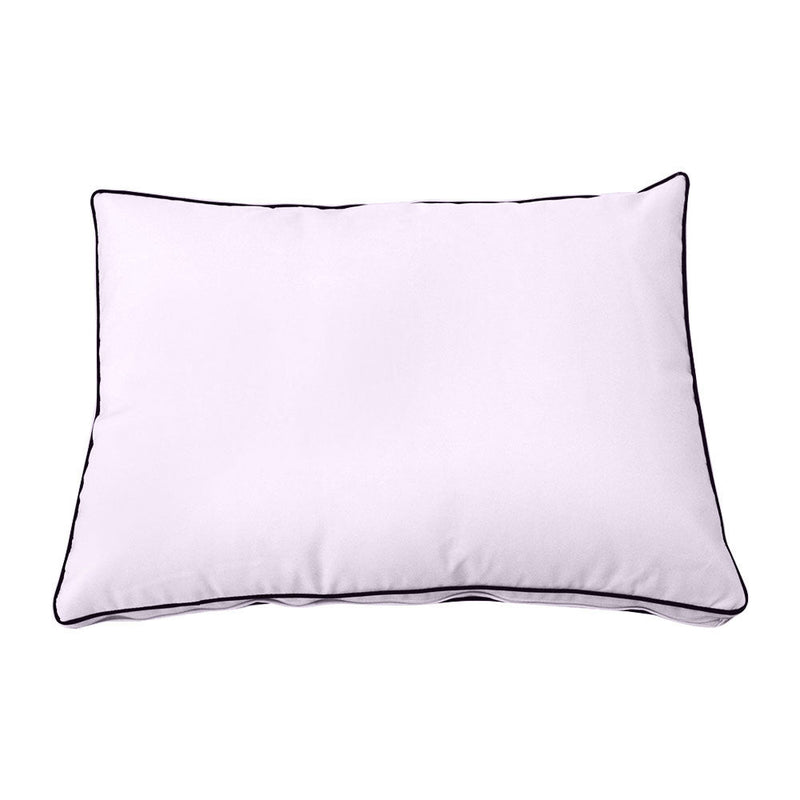 Style1 Crib Size 5PC Contrast Pipe Trim Outdoor Daybed Mattress Cushion Bolster Pillow Complete Set AD107