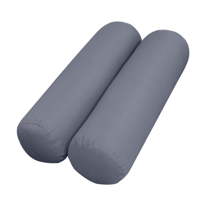 Style1 Crib Size 5PC Knife Edge Outdoor Daybed Mattress Cushion Bolster Pillow Slip Cover Complete Set AD001