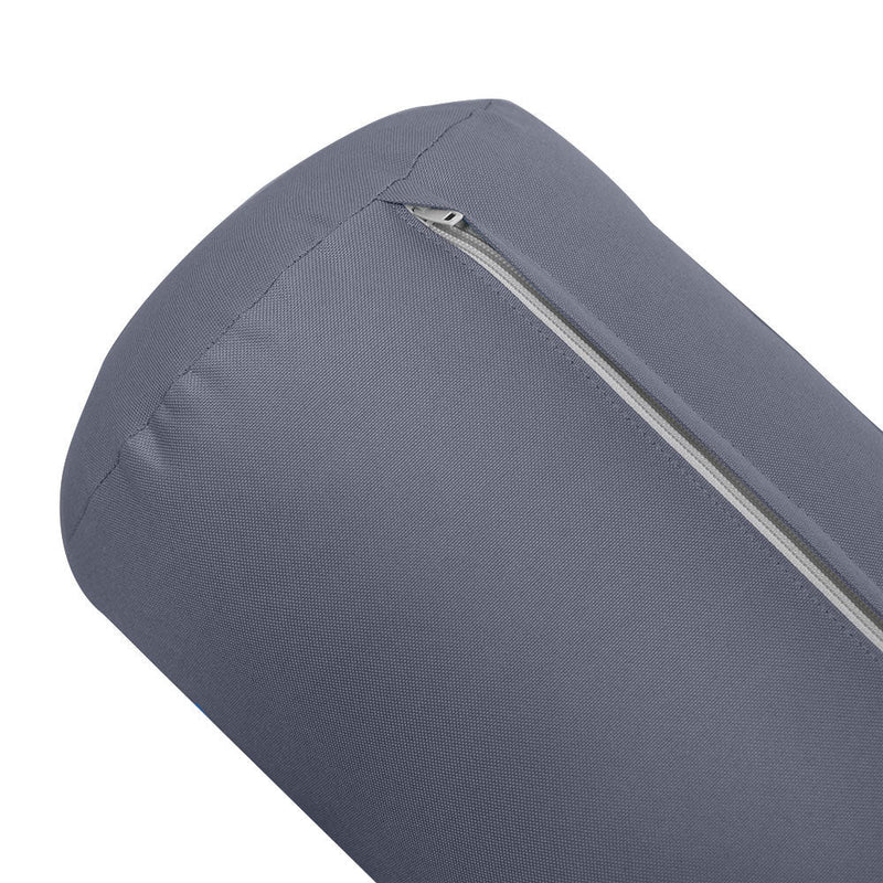 Style1 Crib Size 5PC Knife Edge Outdoor Daybed Mattress Cushion Bolster Pillow Slip Cover Complete Set AD001