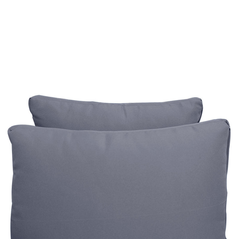 Style1 Crib Size 5PC Knife Edge Outdoor Daybed Mattress Cushion Bolster Pillow Slip Cover Complete Set AD001