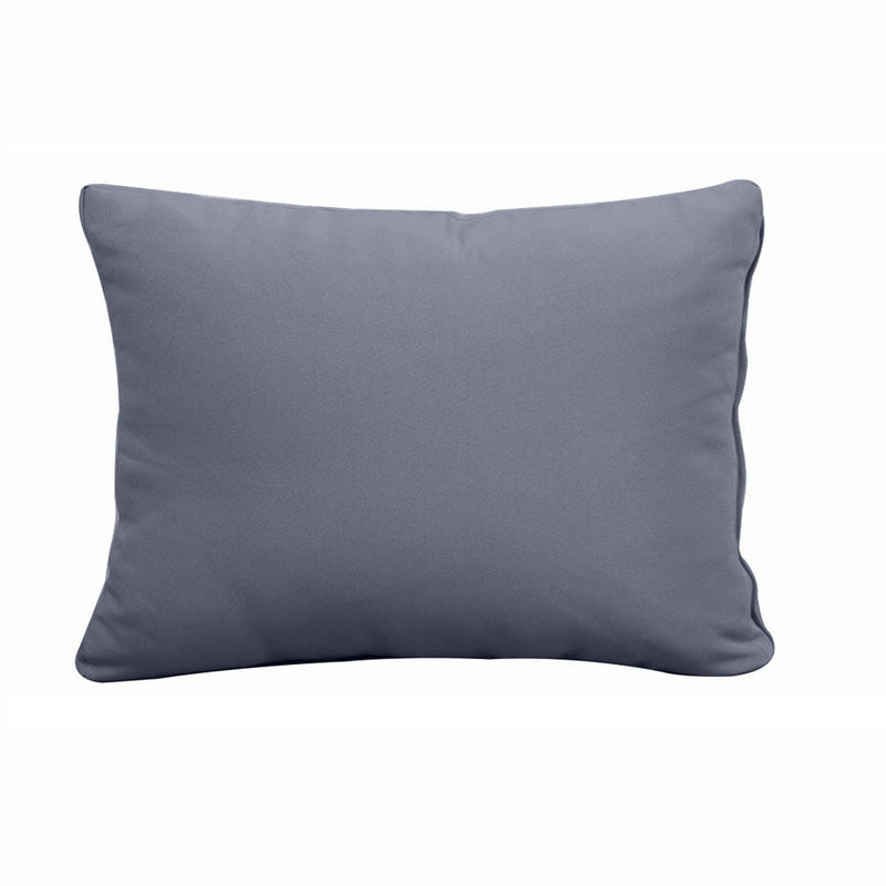 Style1 Crib Size 5PC Knife Edge Outdoor Daybed Mattress Cushion Bolster Pillow Slip Cover Complete Set AD001