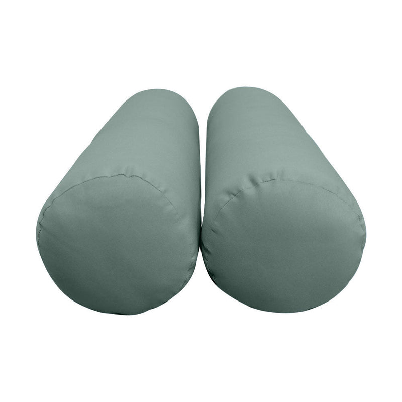 Style1 Crib Size 5PC Knife Edge Outdoor Daybed Mattress Cushion Bolster Pillow Slip Cover Complete Set AD002