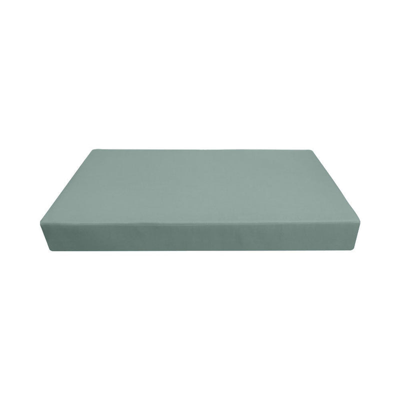 Style1 Crib Size 5PC Knife Edge Outdoor Daybed Mattress Cushion Bolster Pillow Slip Cover Complete Set AD002