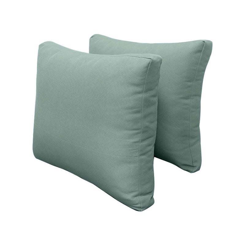 Style1 Crib Size 5PC Knife Edge Outdoor Daybed Mattress Cushion Bolster Pillow Slip Cover Complete Set AD002