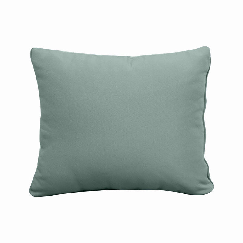 Style1 Crib Size 5PC Knife Edge Outdoor Daybed Mattress Cushion Bolster Pillow Slip Cover Complete Set AD002