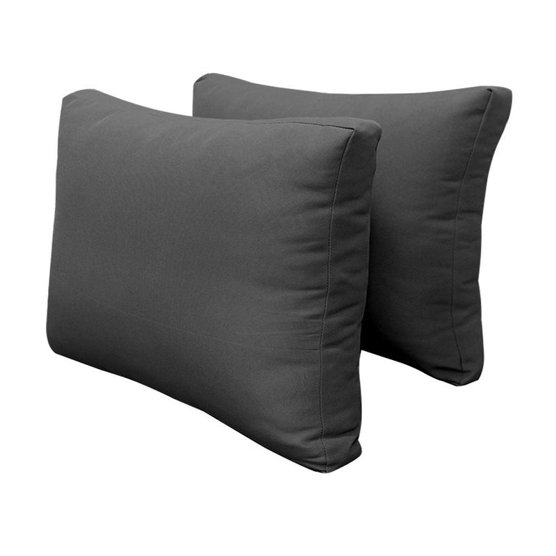 Style1 Crib Size 5PC Knife Edge Outdoor Daybed Mattress Cushion Bolster Pillow Slip Cover Complete Set AD003