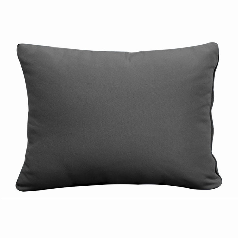 Style1 Crib Size 5PC Knife Edge Outdoor Daybed Mattress Cushion Bolster Pillow Slip Cover Complete Set AD003