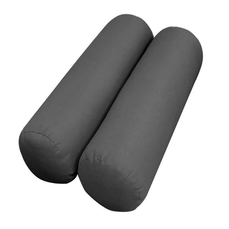 Style1 Crib Size 5PC Knife Edge Outdoor Daybed Mattress Cushion Bolster Pillow Slip Cover Complete Set AD003