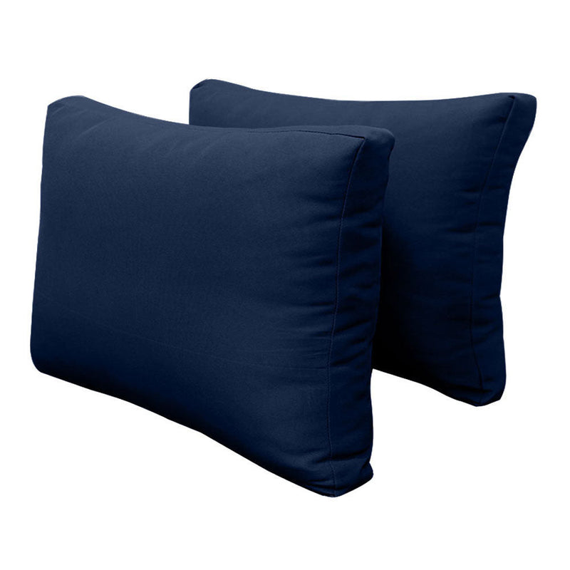 Style1 Crib Size 5PC Knife Edge Outdoor Daybed Mattress Cushion Bolster Pillow Slip Cover Complete Set AD101