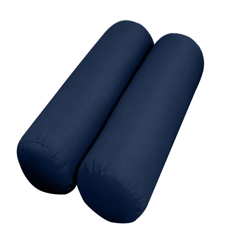 Style1 Crib Size 5PC Knife Edge Outdoor Daybed Mattress Cushion Bolster Pillow Slip Cover Complete Set AD101