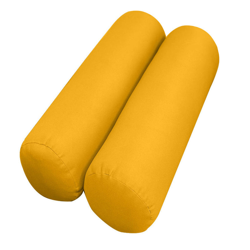 Style1 Crib Size 5PC Knife Edge Outdoor Daybed Mattress Cushion Bolster Pillow Slip Cover Complete Set AD108