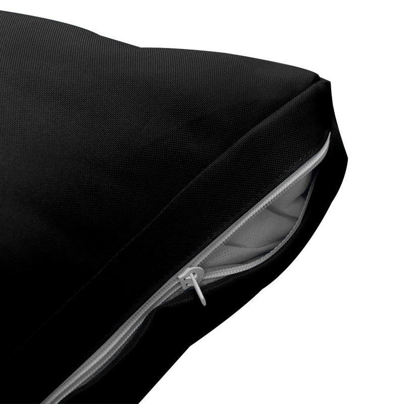 Style1 Crib Size 5PC Knife Edge Outdoor Daybed Mattress Cushion Bolster Pillow Slip Cover Complete Set AD109