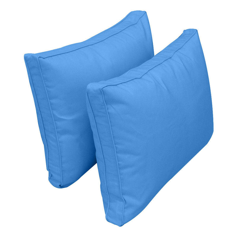 Style1 Crib Size 5PC Pipe Trim Outdoor Daybed Mattress Cushion Bolster Pillow Complete Set AD102