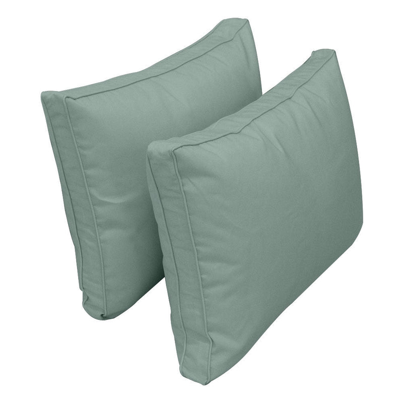 Style1 Crib Size 5PC Pipe Trim Outdoor Daybed Mattress Cushion Bolster Pillow Complete Set AD002