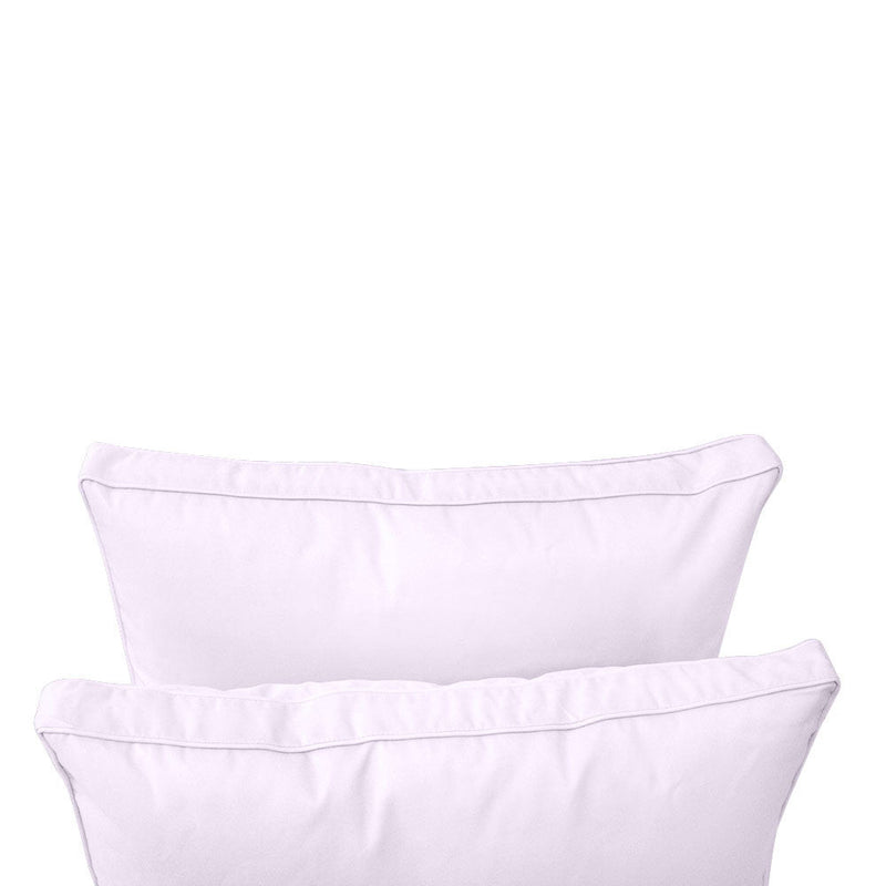 Style1 Crib Size 5PC Pipe Trim Outdoor Daybed Mattress Cushion Bolster Pillow Complete Set AD107
