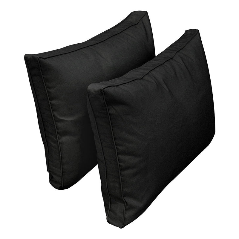 Style1 Crib Size 5PC Pipe Trim Outdoor Daybed Mattress Cushion Bolster Pillow Complete Set AD109