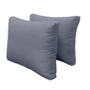 Pillow and bolster cushions displayed on an outdoor porch swing for a cozy, elegant setting