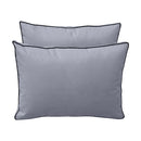 Style1 Full Size 5PC Contrast Pipe Outdoor Daybed Mattress Cushion Bolster Pillow Slip Cover Complete Set AD001