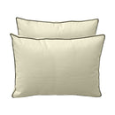 Style1 Full Size 5PC Contrast Pipe Outdoor Daybed Mattress Cushion Bolster Pillow Slip Cover Complete Set AD005