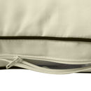 Style1 Full Size 5PC Contrast Pipe Outdoor Daybed Mattress Cushion Bolster Pillow Slip Cover Complete Set AD005