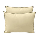 Style1 Full Size 5PC Contrast Pipe Outdoor Daybed Mattress Cushion Bolster Pillow Slip Cover Complete Set AD103