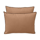 Style1 Full Size 5PC Contrast Pipe Outdoor Daybed Mattress Cushion Bolster Pillow Slip Cover Complete Set AD104