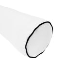 Style1 Full Size 5PC Contrast Pipe Outdoor Daybed Mattress Cushion Bolster Pillow Slip Cover Complete Set AD106