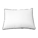 Style1 Full Size 5PC Contrast Pipe Outdoor Daybed Mattress Cushion Bolster Pillow Slip Cover Complete Set AD106