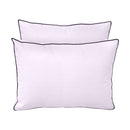 Style1 Full Size 5PC Contrast Pipe Outdoor Daybed Mattress Cushion Bolster Pillow Slip Cover Complete Set AD107