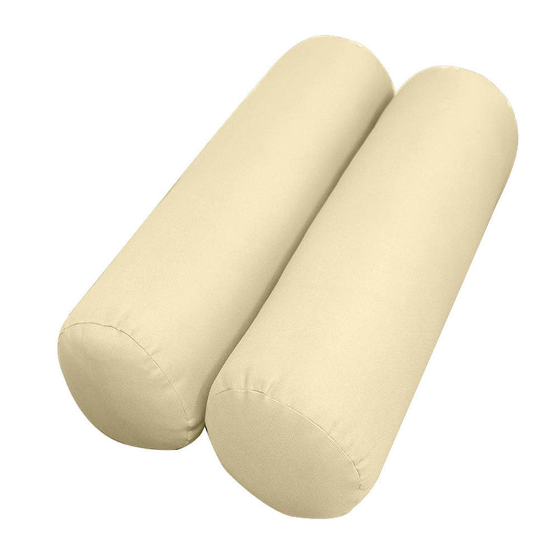 Style1 Full Size 5PC Knife Edge Outdoor Daybed Mattress Cushion Bolster Pillow Slip Cover Complete Set AD103