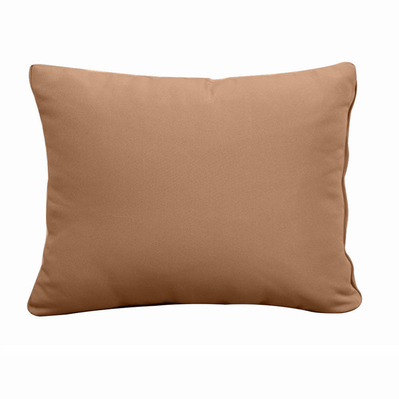 Style1 Full Size 5PC Knife Edge Outdoor Daybed Mattress Cushion Bolster Pillow Slip Cover Complete Set AD104
