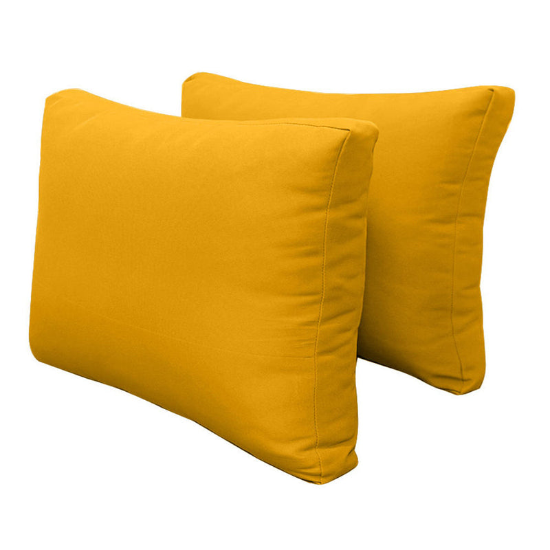Style1 Full Size 5PC Knife Edge Outdoor Daybed Mattress Cushion Bolster Pillow Slip Cover Complete Set AD108