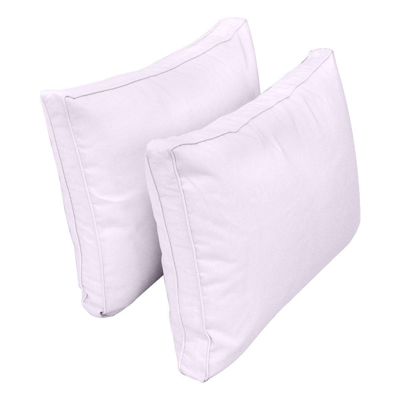 Style1 Full Size 5PC Pipe Outdoor Daybed Mattress Cushion Bolster Pillow Slip Cover Complete Set AD107