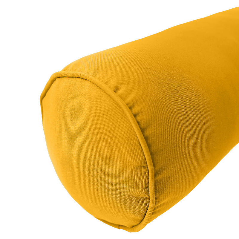 Style1 Full Size 5PC Pipe Outdoor Daybed Mattress Cushion Bolster Pillow Slip Cover Complete Set AD108