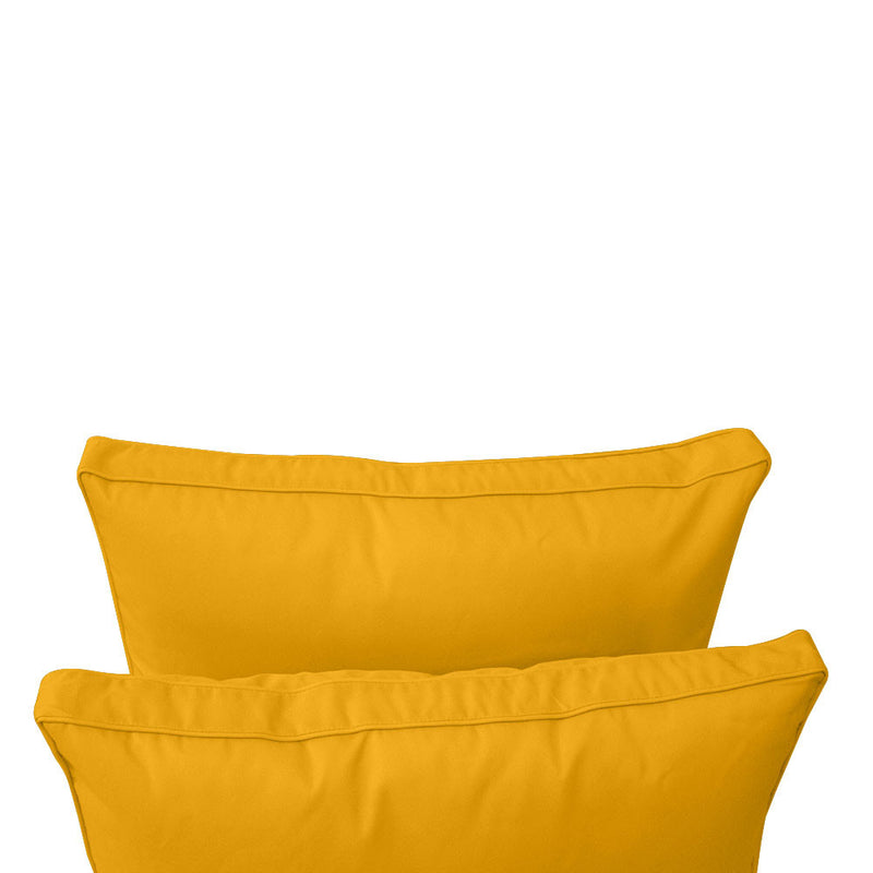 Style1 Full Size 5PC Pipe Outdoor Daybed Mattress Cushion Bolster Pillow Slip Cover Complete Set AD108