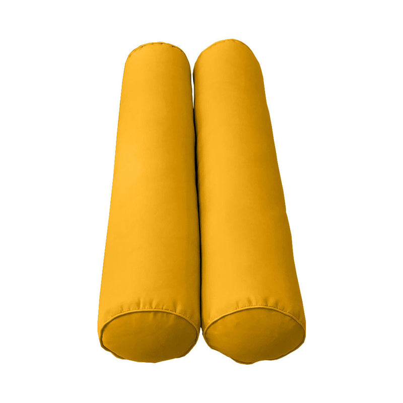 Style1 Full Size 5PC Pipe Outdoor Daybed Mattress Cushion Bolster Pillow Slip Cover Complete Set AD108