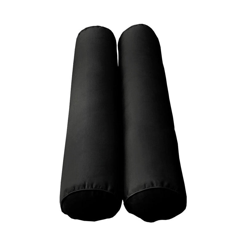 Style1 Full Size 5PC Pipe Outdoor Daybed Mattress Cushion Bolster Pillow Slip Cover Complete Set AD109