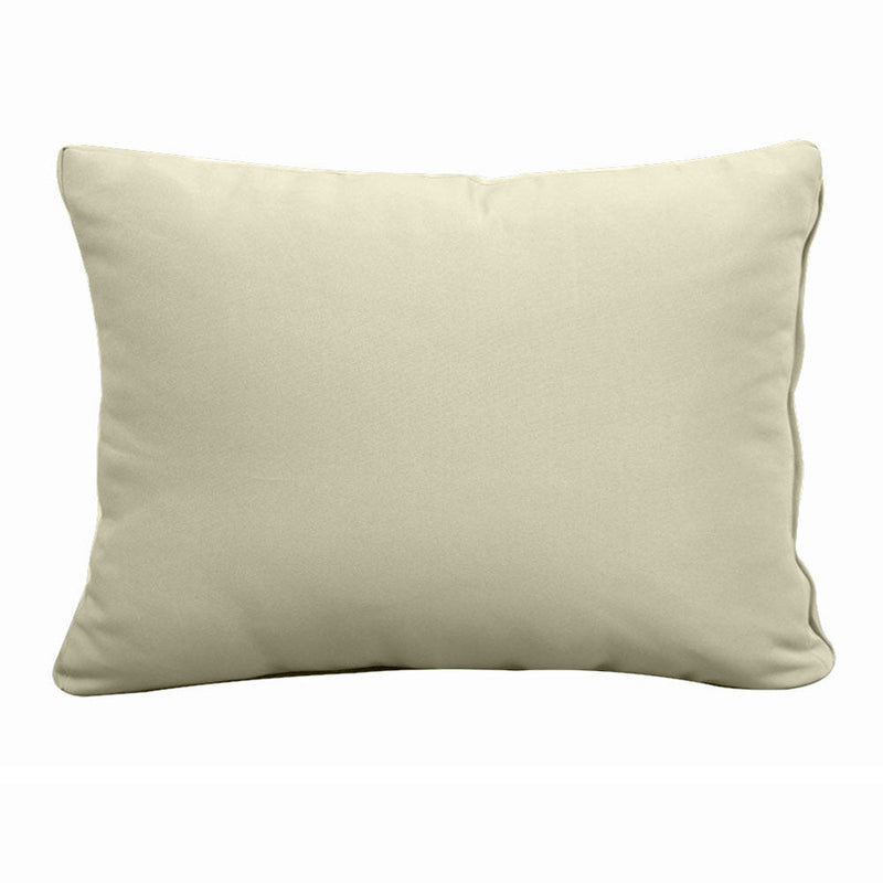Style1 Queen Size 5PC Knife Edge Outdoor Daybed Mattress Cushion Bolster Pillow Slip Cover Complete Set AD005