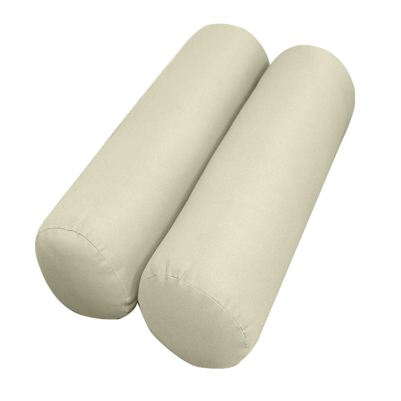 Style1 Queen Size 5PC Knife Edge Outdoor Daybed Mattress Cushion Bolster Pillow Slip Cover Complete Set AD005