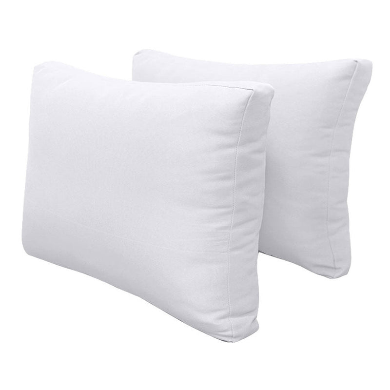 Style1 Queen Size 5PC Knife Edge Outdoor Daybed Mattress Cushion Bolster Pillow Slip Cover Complete Set AD105