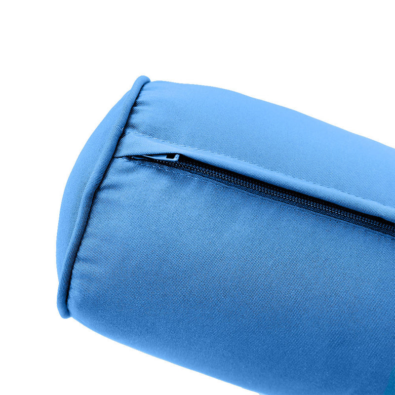 Style1 Queen Size 5PC Pipe Outdoor Daybed Mattress Cushion Bolster Pillow Slip Cover Complete Set AD102