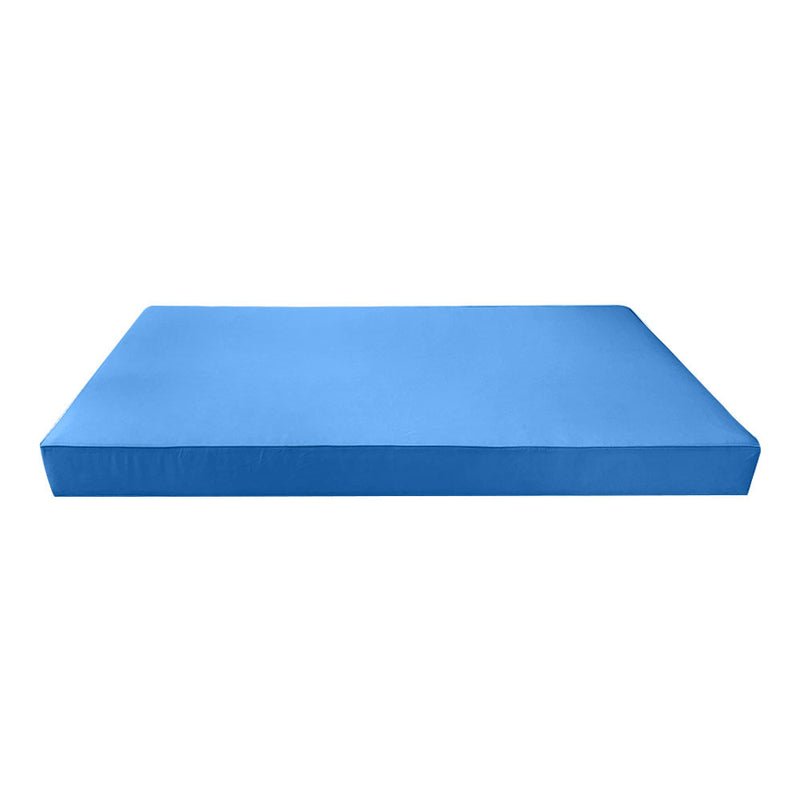 Style1 Queen Size 5PC Pipe Outdoor Daybed Mattress Cushion Bolster Pillow Slip Cover Complete Set AD102