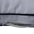 STYLE 1 Pillow & Bolster Cushion for Outdoor Indoor Daybed Porch Swing Bed Twin Size Contrast Trim AD001 | COVERS ONLY |