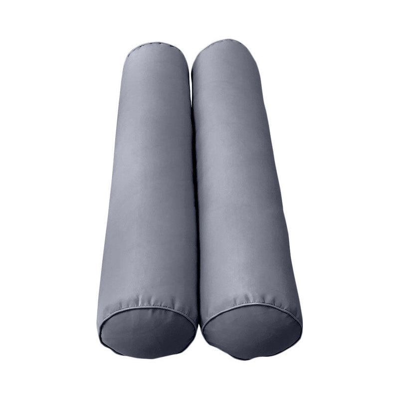 Style1 Twin Size 5PC Pipe Trim Outdoor Daybed Mattress Cushion Bolster Pillow Complete Set AD001