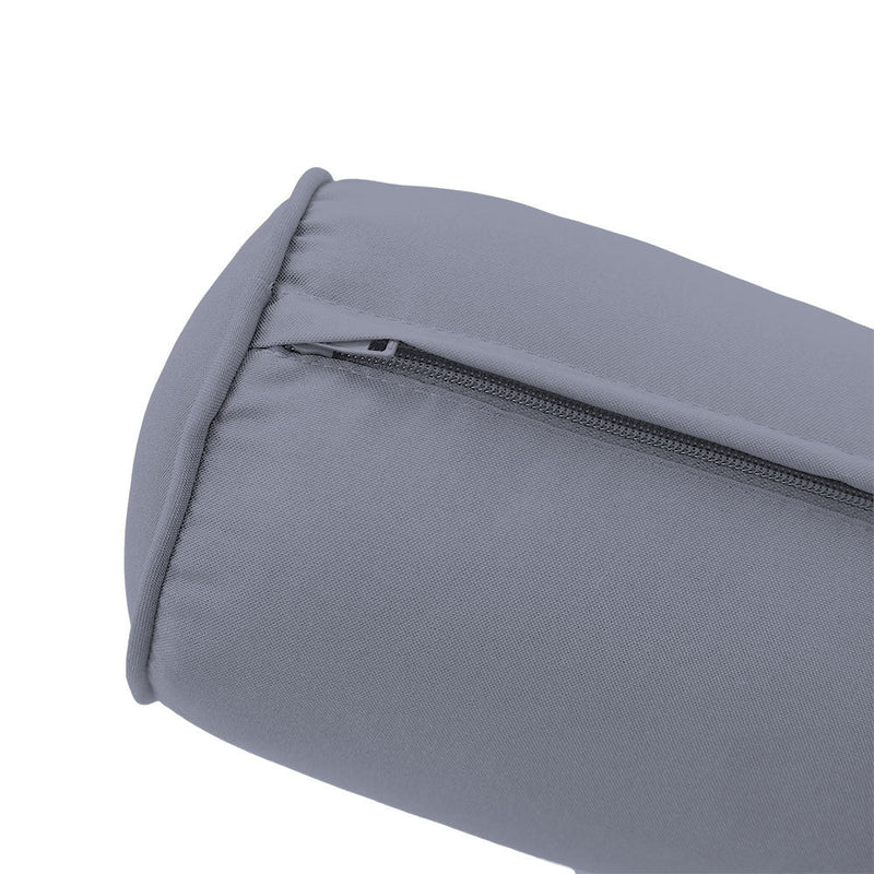 Style1 Twin Size 5PC Pipe Trim Outdoor Daybed Mattress Cushion Bolster Pillow Complete Set AD001