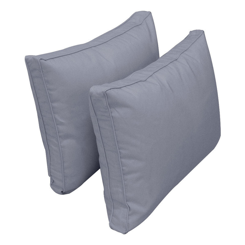 Style1 Twin Size 5PC Pipe Trim Outdoor Daybed Mattress Cushion Bolster Pillow Complete Set AD001