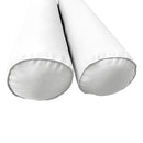 Style1 Twin Size 5PC Pipe Trim Outdoor Daybed Mattress Cushion Bolster Pillow Complete Set AD106