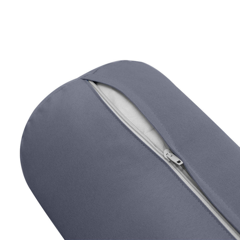 Style1 Twin-XL Size 5PC Knife Edge Outdoor Daybed Mattress Cushion Bolster Pillow Slip Cover Complete Set AD001